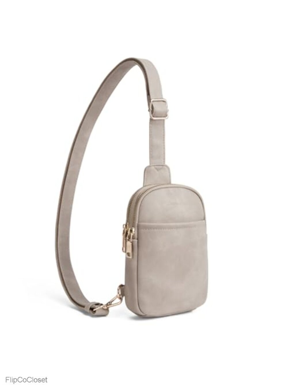 Faux Leather Crossbody Sling Bag Fanny Pack Multi-Way Women's Belt Bag